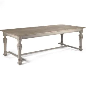 French Wood Top Dining Table