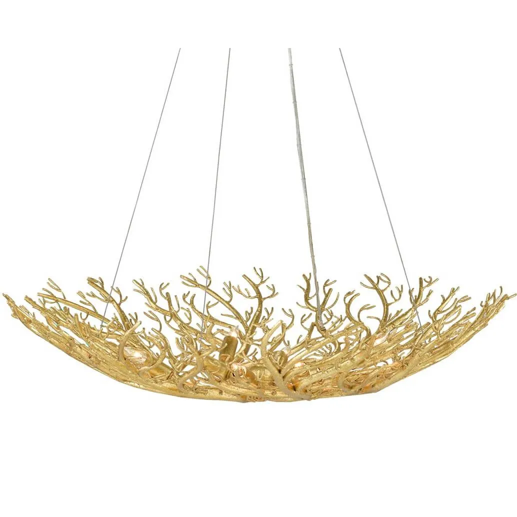 Gold Glam Coral Reef Chandelier