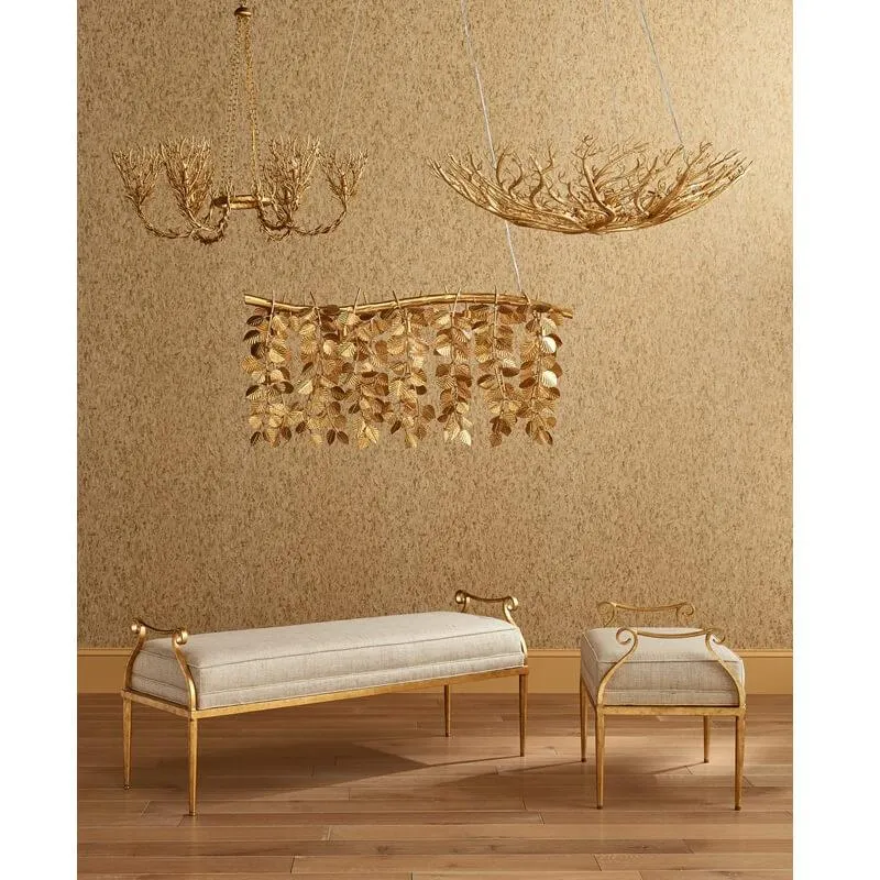 Gold Glam Coral Reef Chandelier