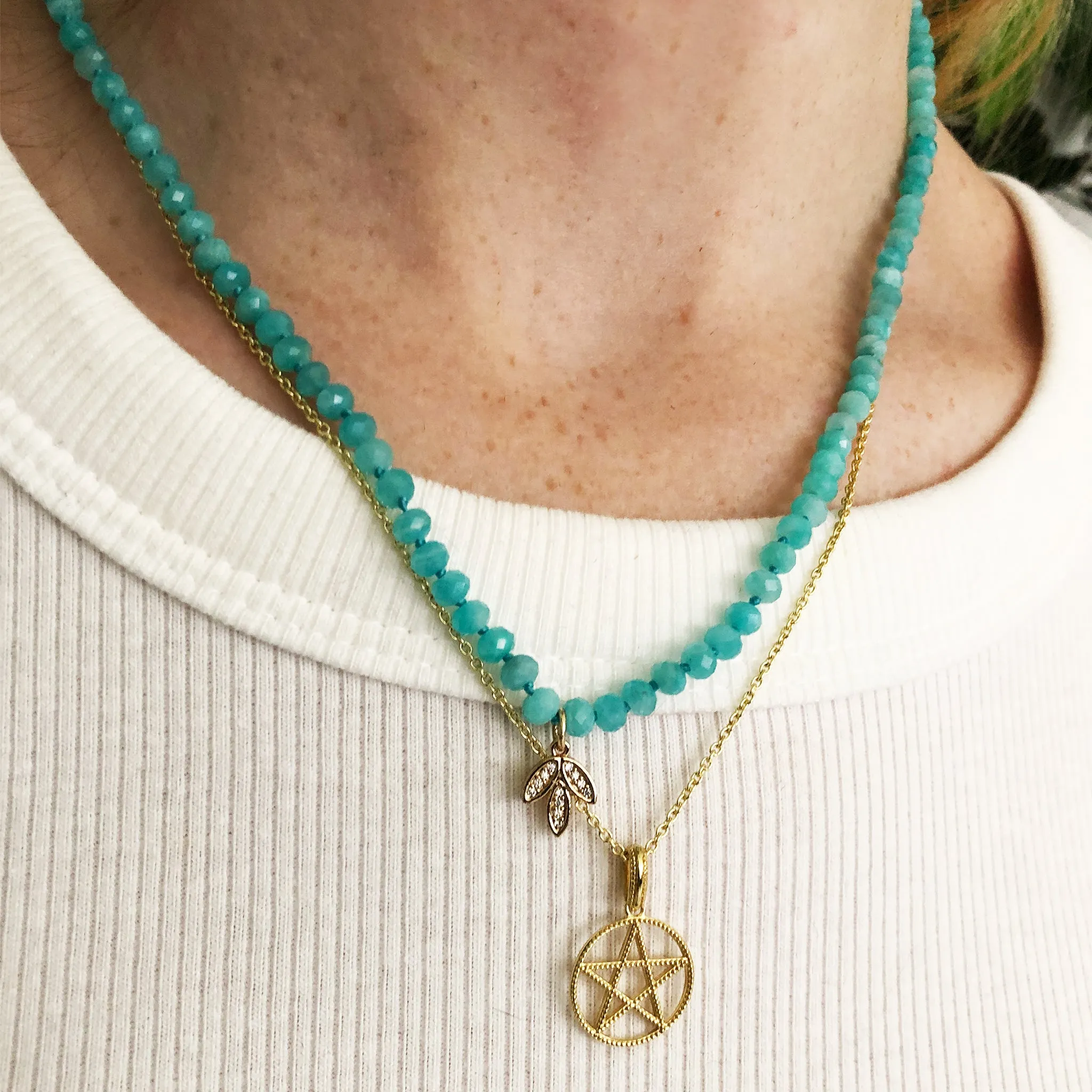 Golden Pentagram Necklace