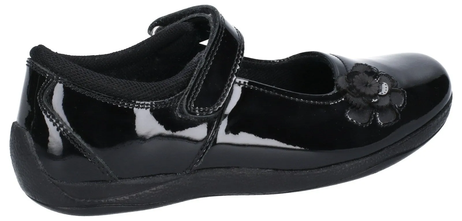 Hush Puppies Jessica Junior Patent School Shoe