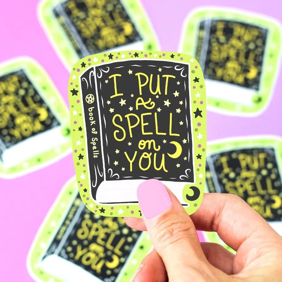 I Put a Spell On You! Book of Spells Vinyl Sticker (Turtle's Soup)