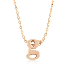 Initial G Rose Gold Pendant