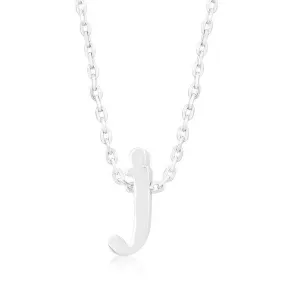 Initial J Silver Pendant