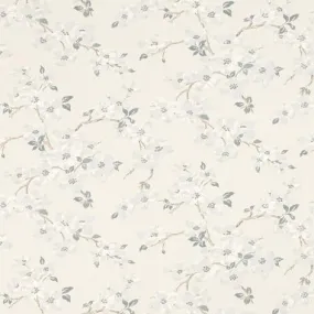 Iona Silver Floral Wallpaper