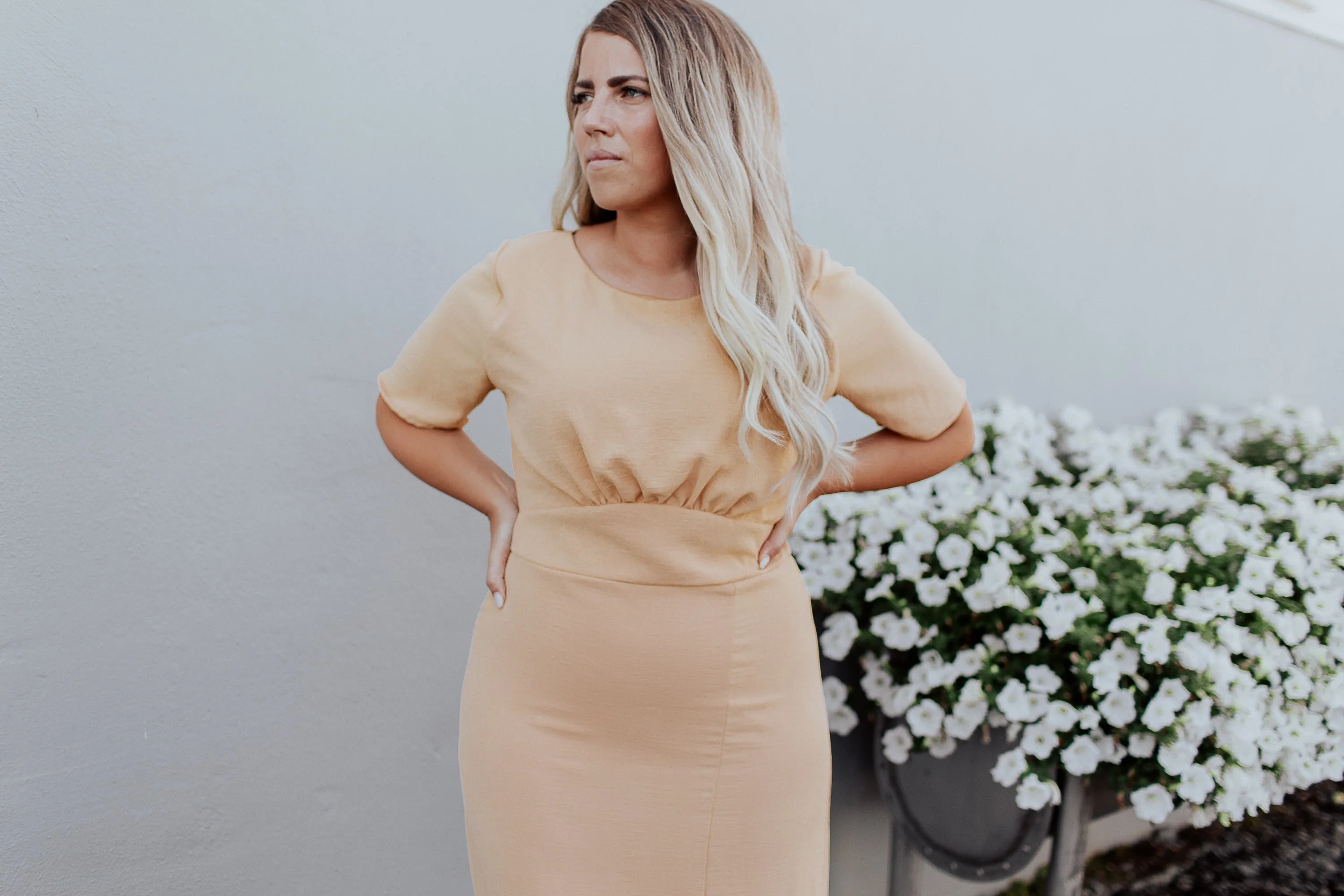 Julia Chic Dress in Buttercream