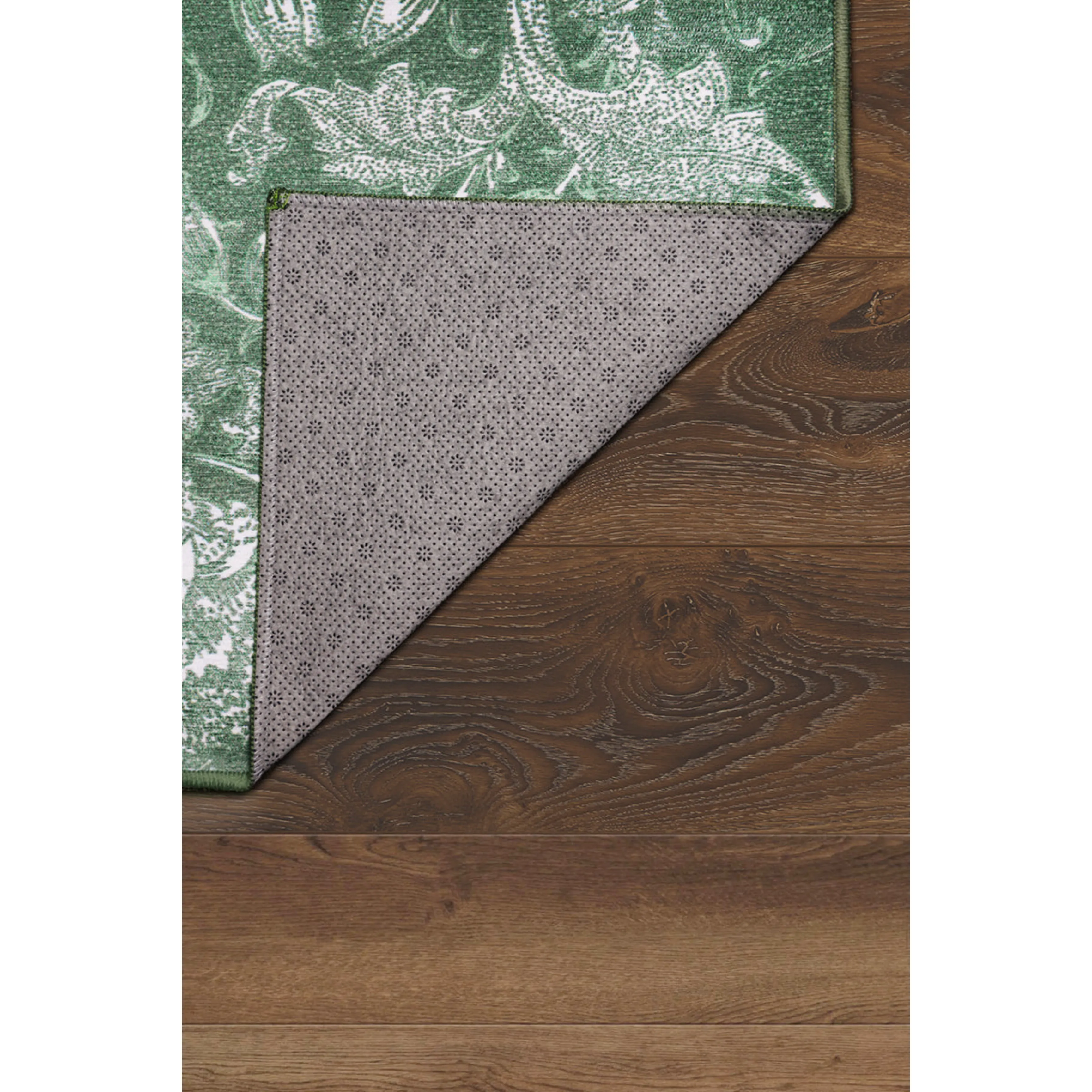 Kalini Floral Green Washable Rug