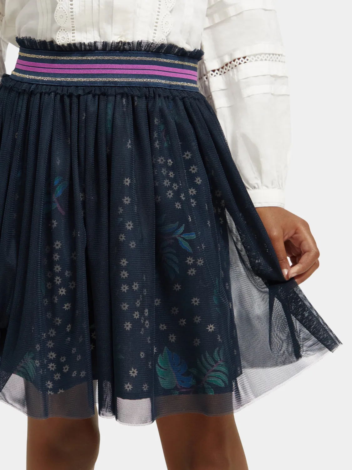 Kids - Tulle layered mini skirt