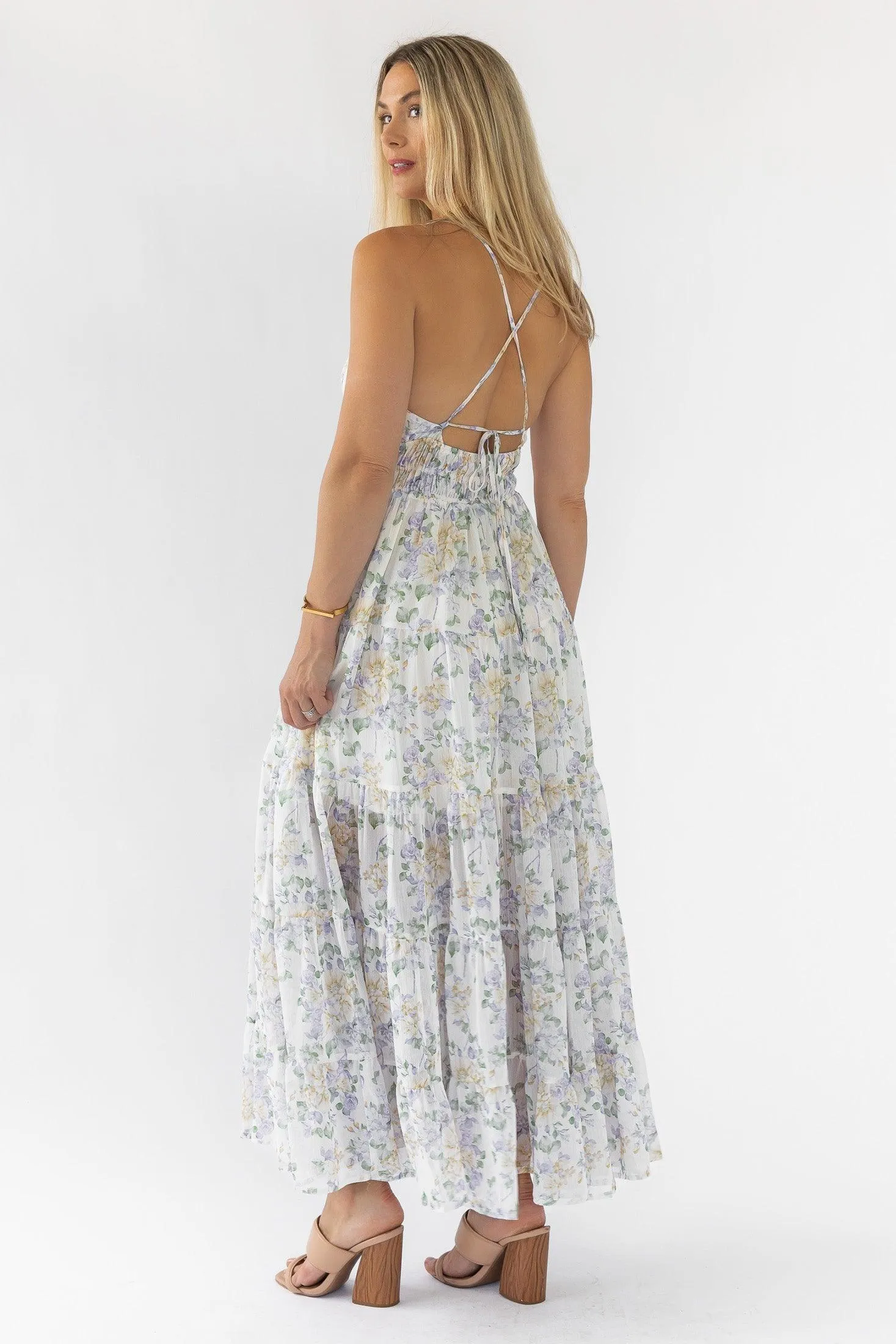 Kinsley Lavender Tiered Maxi Dress - Final Sale