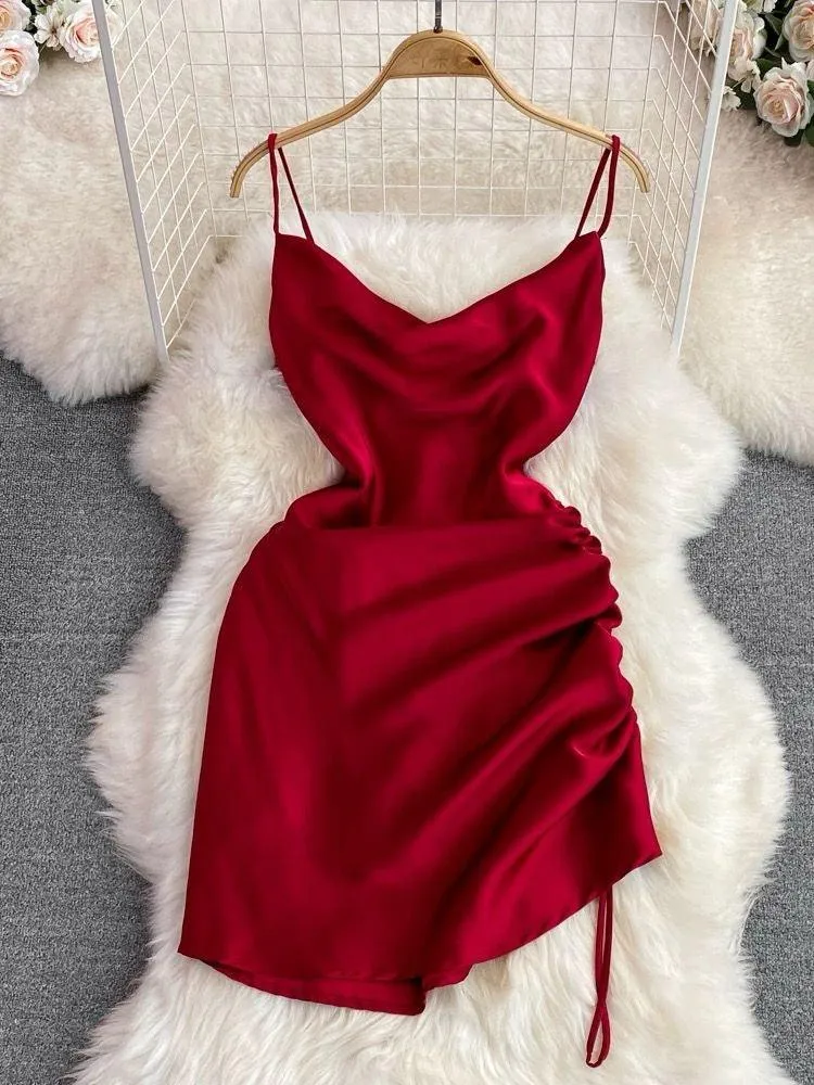 Lorelai Satin Mini Dress