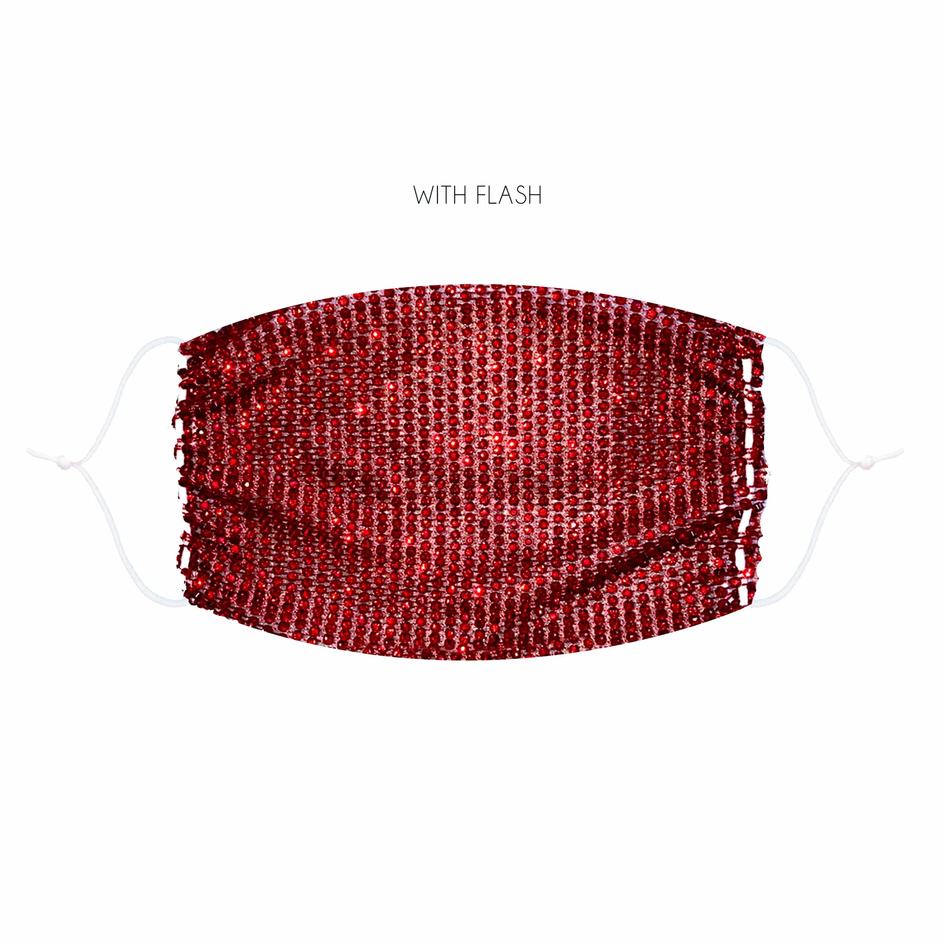 Luv Game Mesh Crystal Mesh Jewel Face Mask With Adjustable Loops