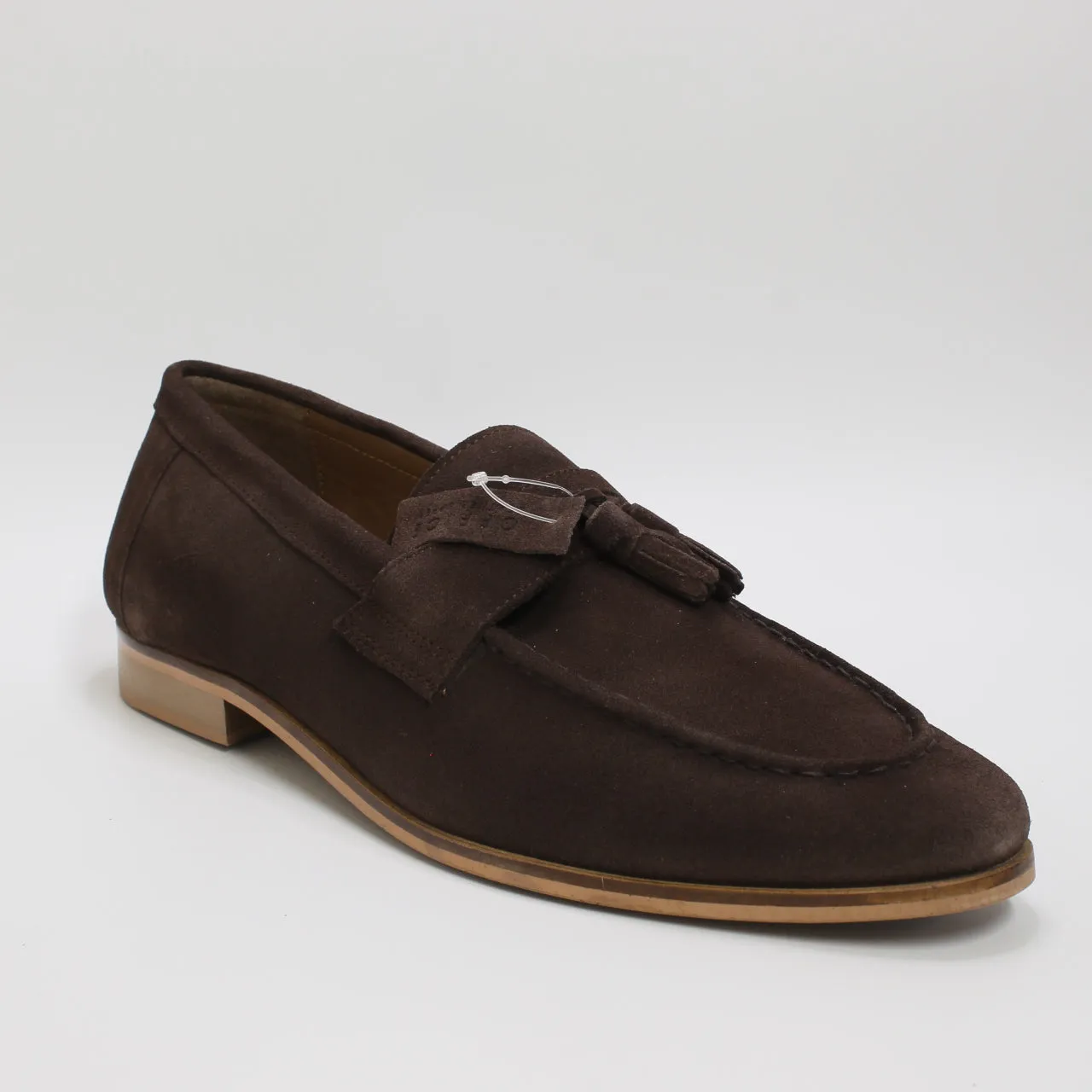 Mens Office Channing Tassel Loafers Brown Suede