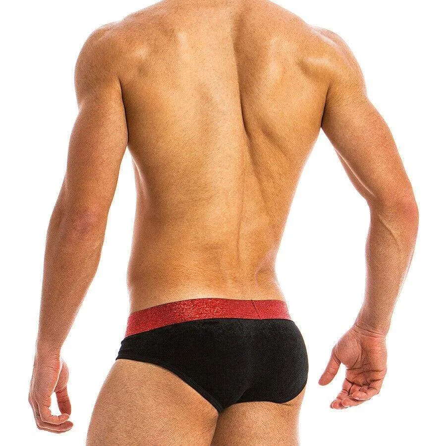 Modus Vivendi Briefs X-Lux Fashion Velvet Slip Black 19814 B47