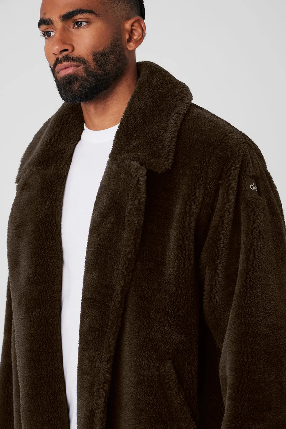 Oversized Sherpa Trench - Espresso