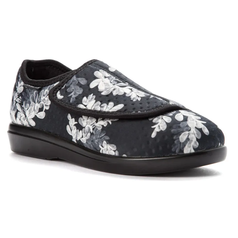 Propet Women Cush'n Foot W0206 (Black Floral)