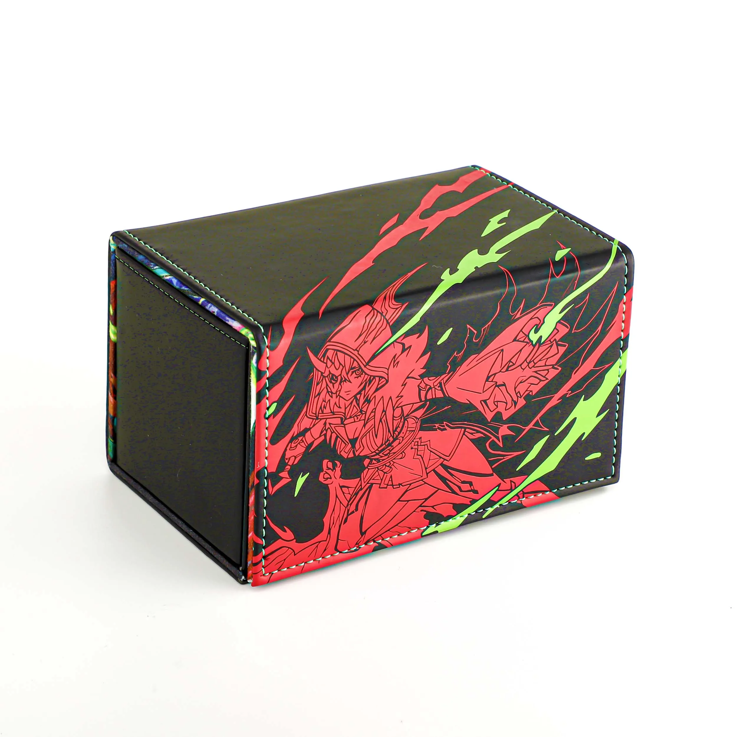 Red Belle - Viridian Vex - Faux Leather Dicewinder Deck Box