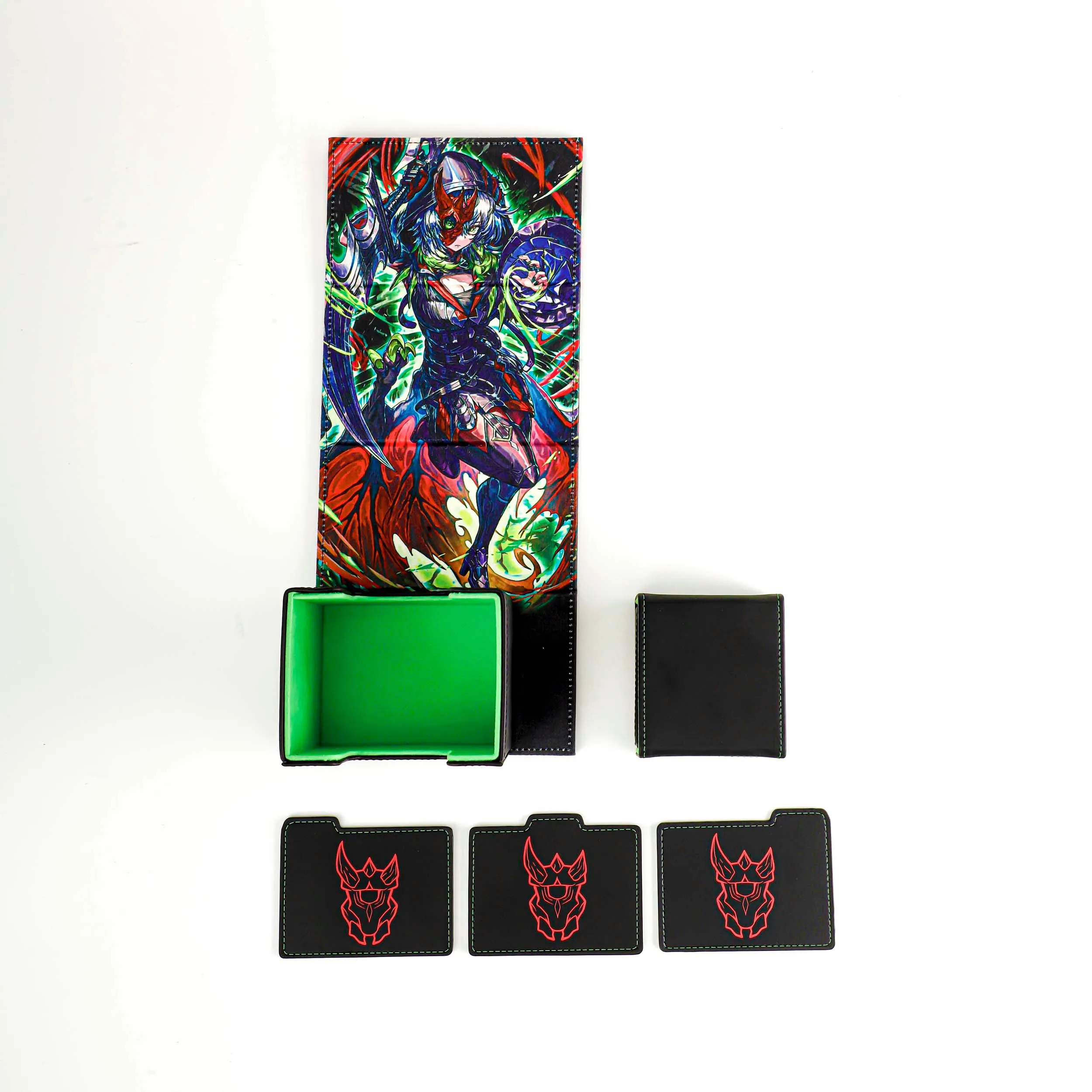 Red Belle - Viridian Vex - Faux Leather Dicewinder Deck Box