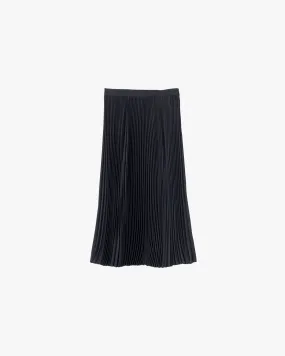 Satin Pleats Skirt