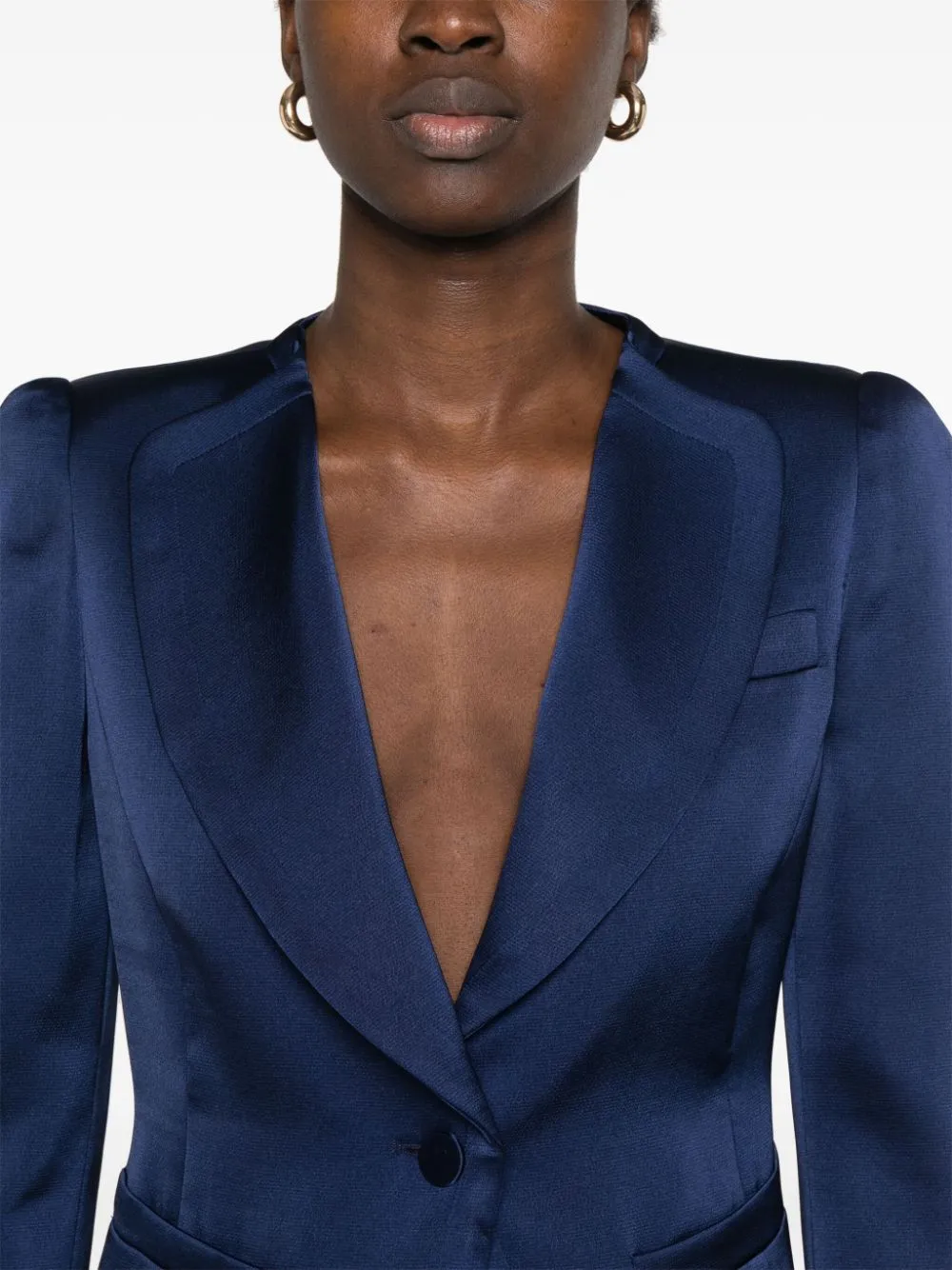 SATIN SINGLE-BREASTED JACKET