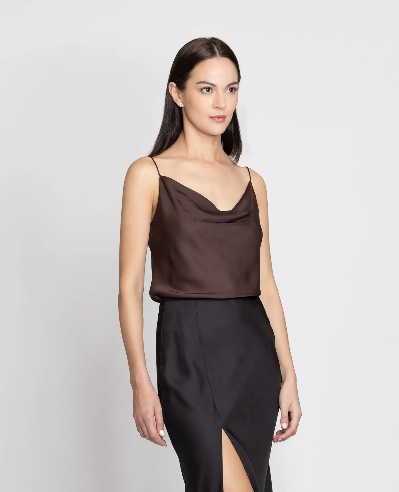 Silk Cowl Neck Camisole