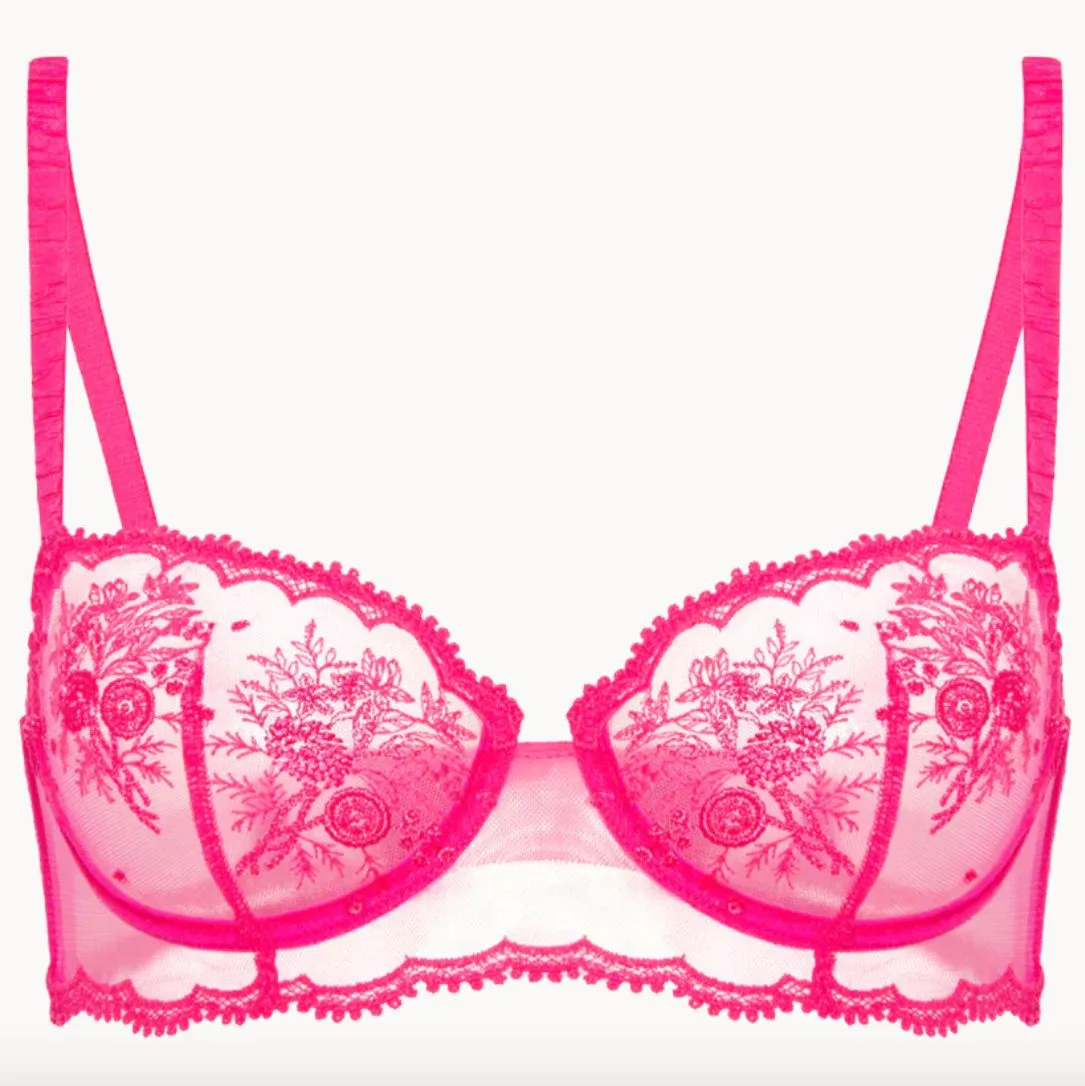 Simone Perele Intrigue Demi Cup Bra 1E2330 in Disco Pink