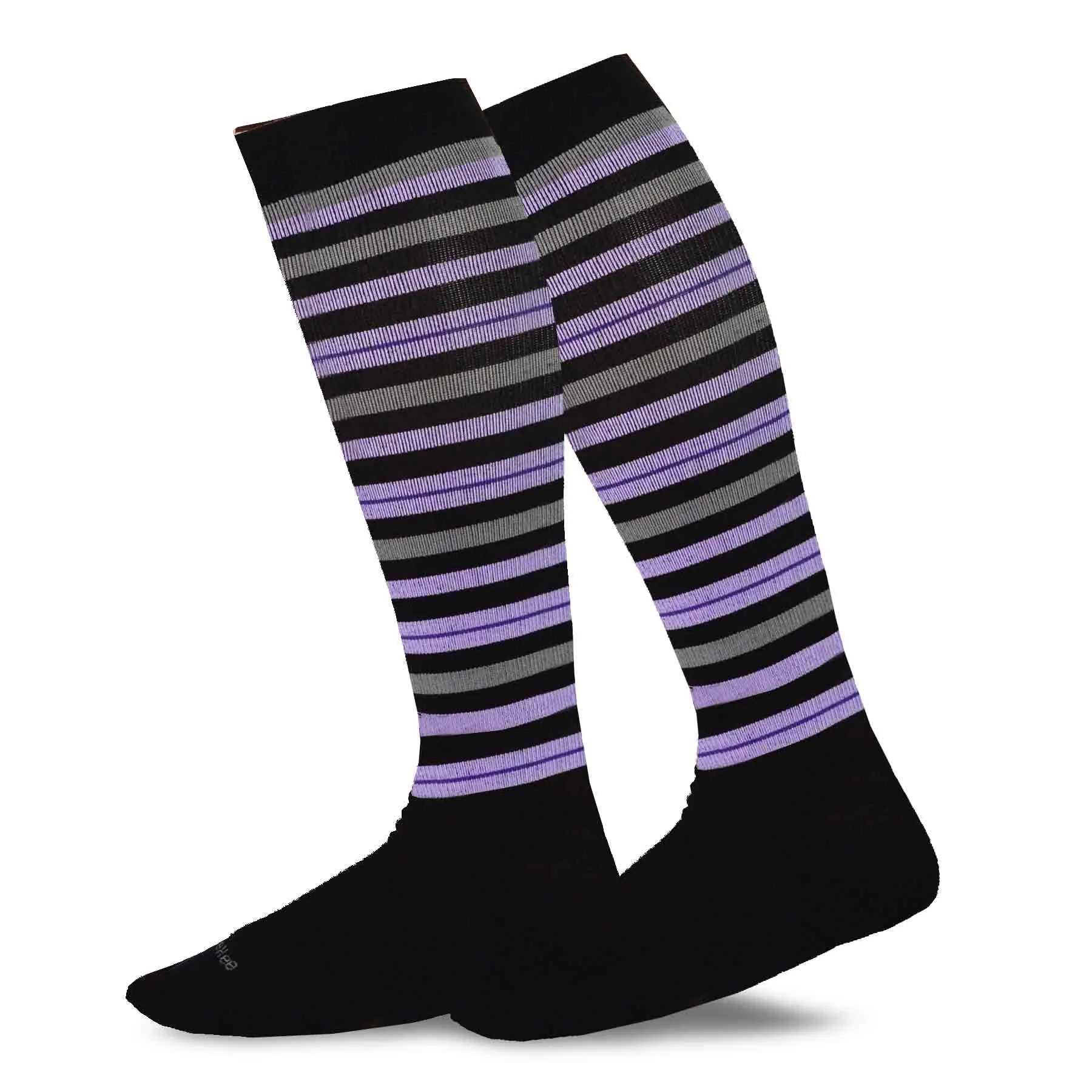 TeeHee Socks Unisex Compression Microfiber Knee High Pattern Large 3-Pack (12023)