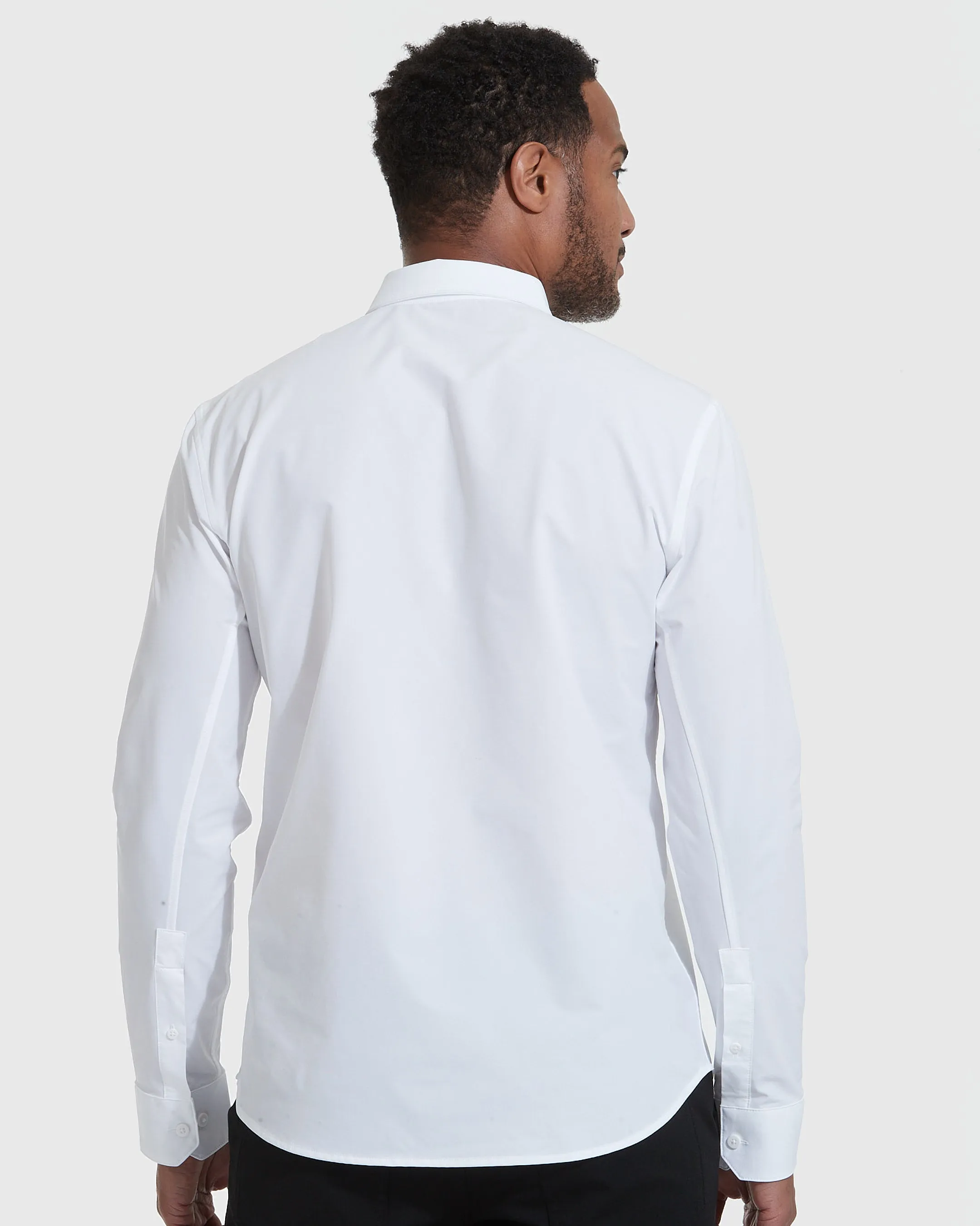 White Commuter Long Sleeve Shirt