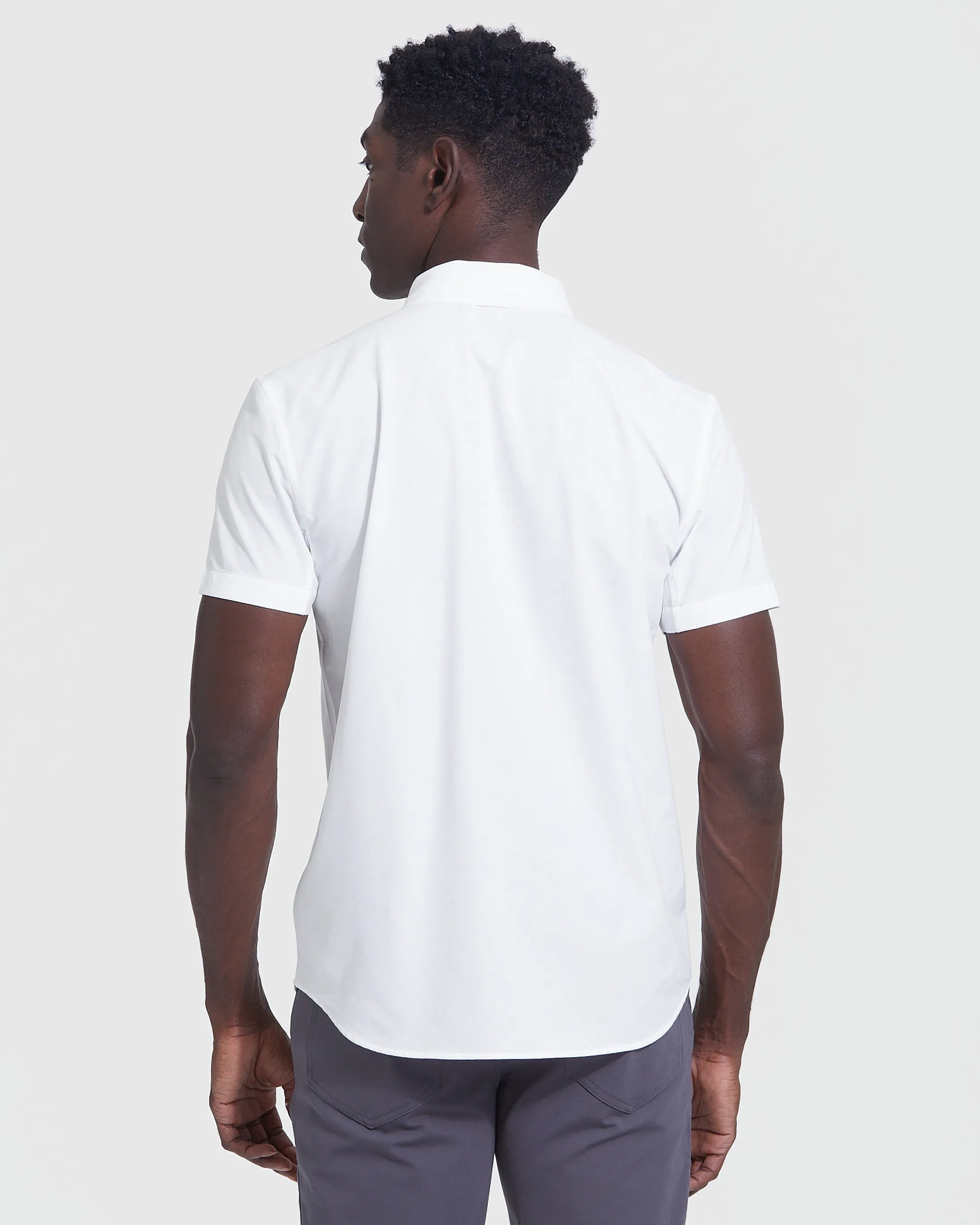 White Commuter Short Sleeve Shirt