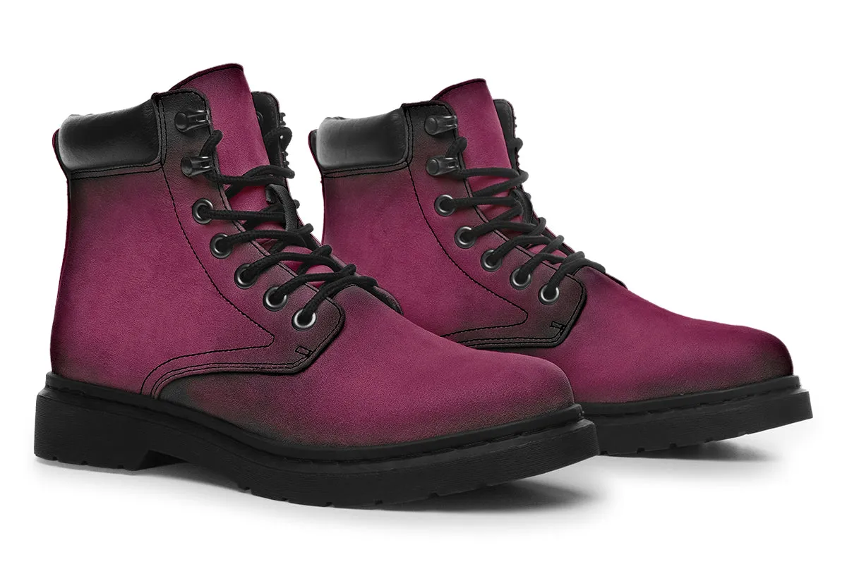 Wicked Berry Classic Boots - High Quality Micro-Suede Weatherproof Vegan Shoes with Stitched on Soles