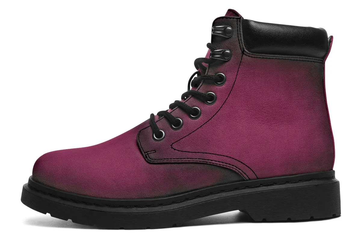 Wicked Berry Classic Boots - High Quality Micro-Suede Weatherproof Vegan Shoes with Stitched on Soles