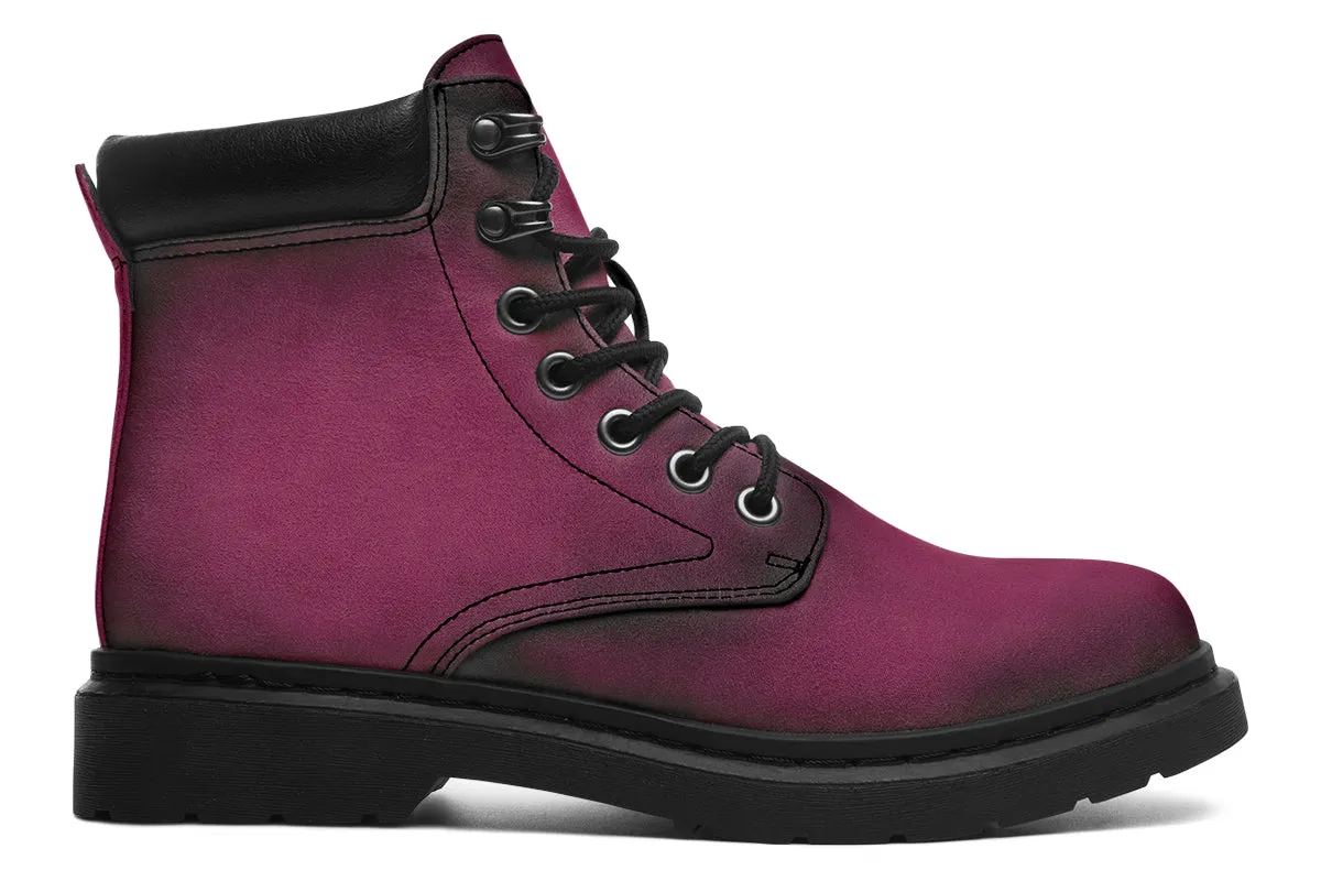 Wicked Berry Classic Boots - High Quality Micro-Suede Weatherproof Vegan Shoes with Stitched on Soles